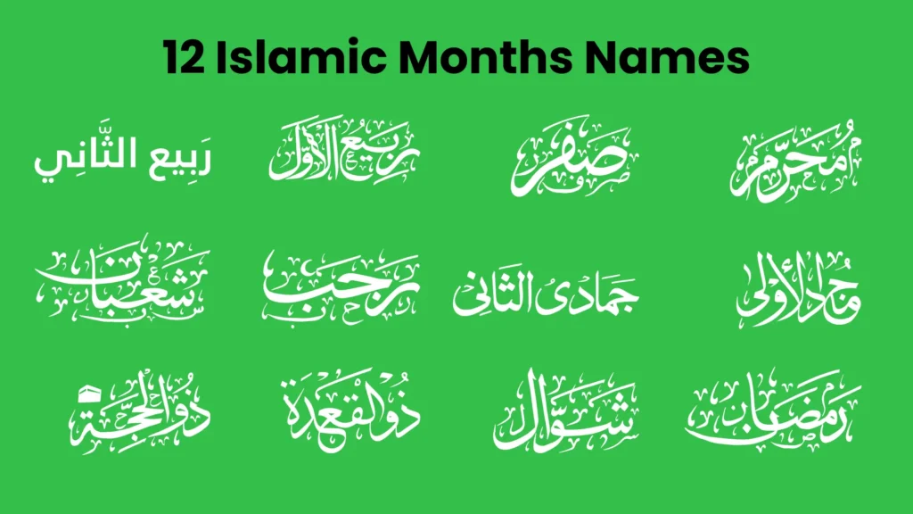 Islamic 12 months names