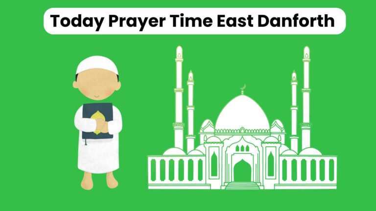 Boy is offering prayer according to Prayer Time East Danforth