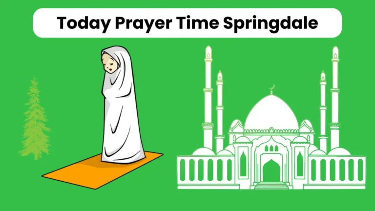 Gir is offering prayer by following Prayer Time Springdale